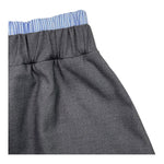 VICOLO short tinta unita con elastico in vontrasto Grigio per Bambina 3142S00081X GRIGIO VICOLO 