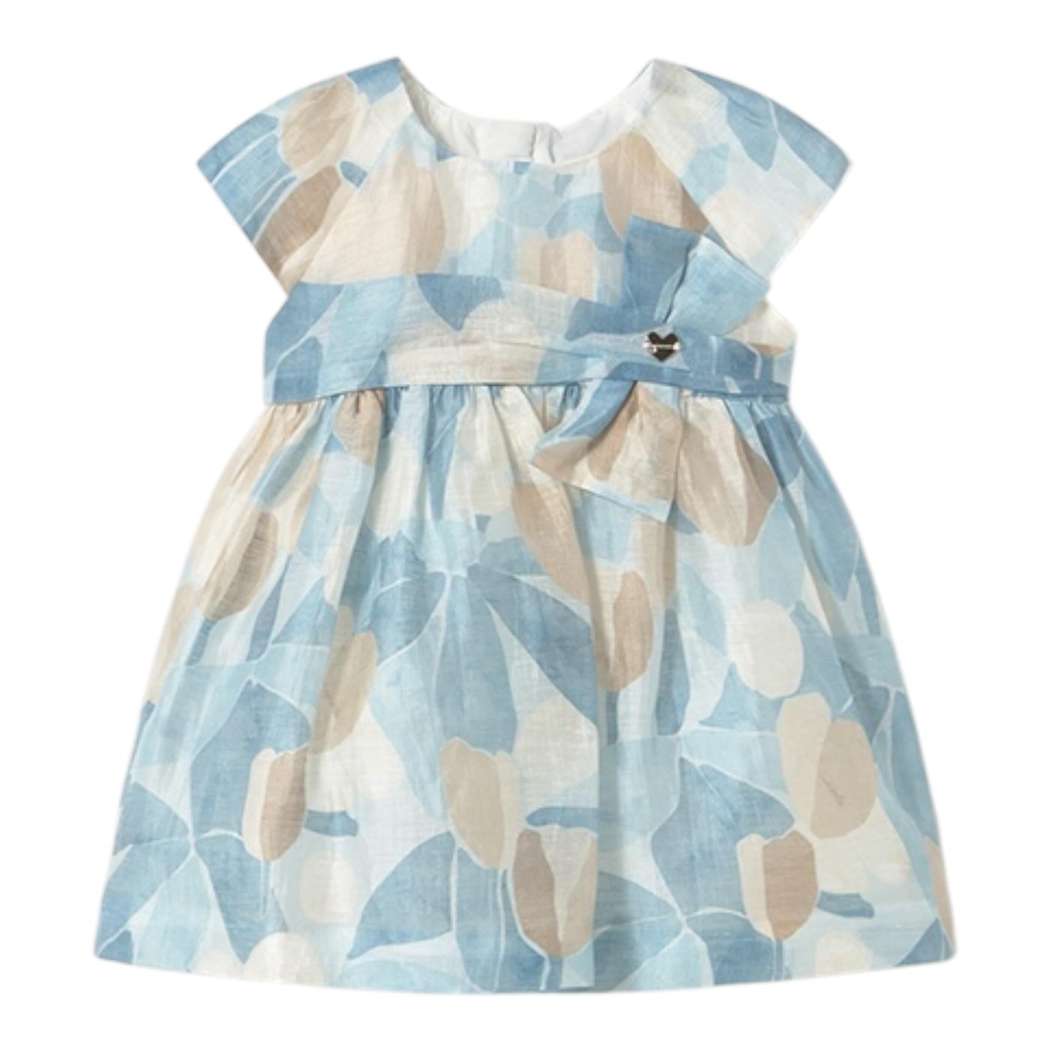 Mayoral Abito Mezza Manica Stampa Fantasia per Neonata 1909X AZZURRO MAYORAL 