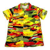 4Giveness Camicia Mezza Manica Multicolor Con Stampa Giallo Per Bambino