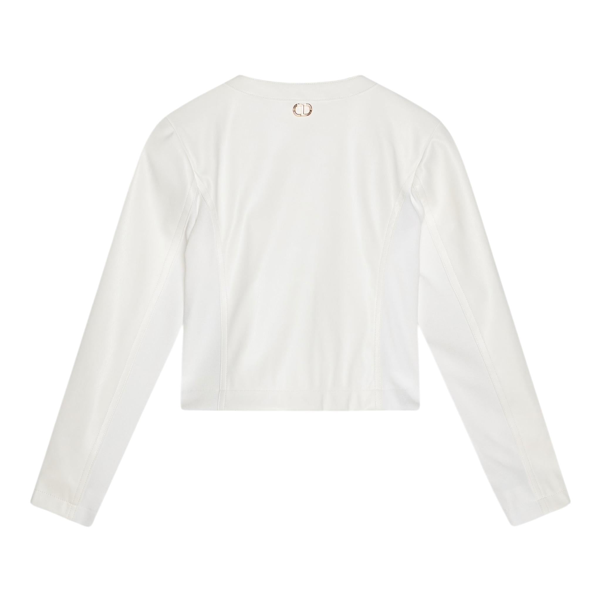 Twinset Giubbino In Ecopelle Tinta Unita per Neonata 251GJ2560N PANNA TWINSET 