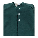 ILFAROBIMBI cardigan tinta unita con bottoni in contrasto Verde per Bambino IFB50204SX VERDE ILFAROBIMBI 