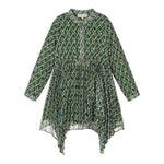 MICHAEL KORS abito tinta unita logato Verde per Bambina R12175 VERDE MICHAEL KORS 