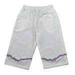 Ilfarobimbi Pantalone A Palazzo tinta unita Bianco per Bambina IFB400404 BIANCO ILFAROBIMBI 