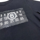 Maison Margiela T-Shirt Tinta Unita Girocollo con Stampa per Bambino M60803 NERO MAISON MARGIELA 