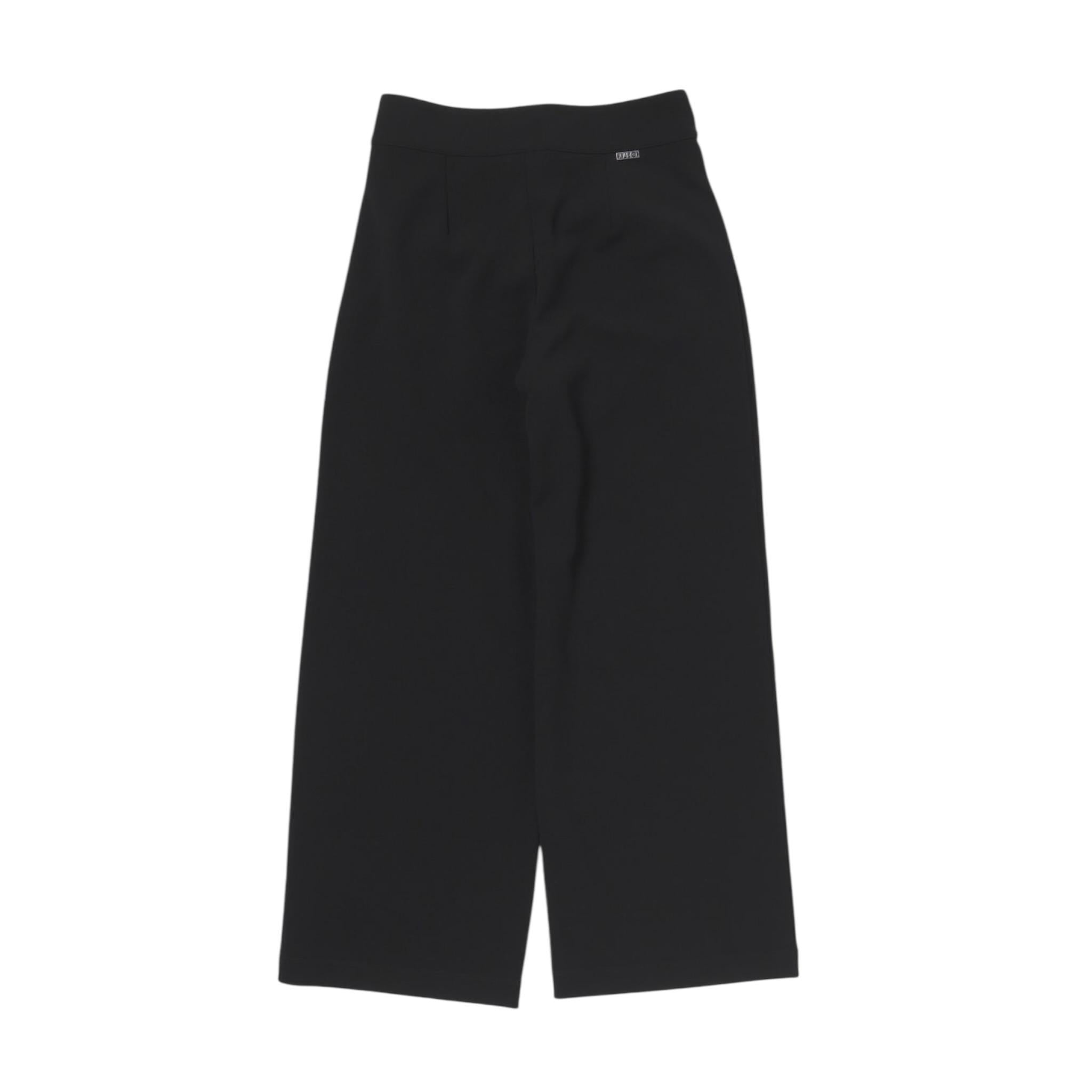 pantalone tinta unita modello a palazzo GF038J6557 NERO LIU JO 