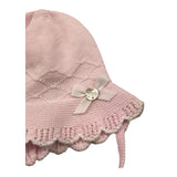 Paz Rodriguez Cappello Tinta Unita con Ricami per Neonata 040122698 ROSA PAZ RODRIGUEZ 