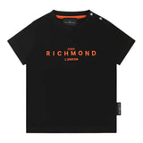 John Richmond T-Shirt Girocollo tinta unita con Stampa Nero per Neonato RIP25014TSXXXX NERO JOHN RICHMOND 