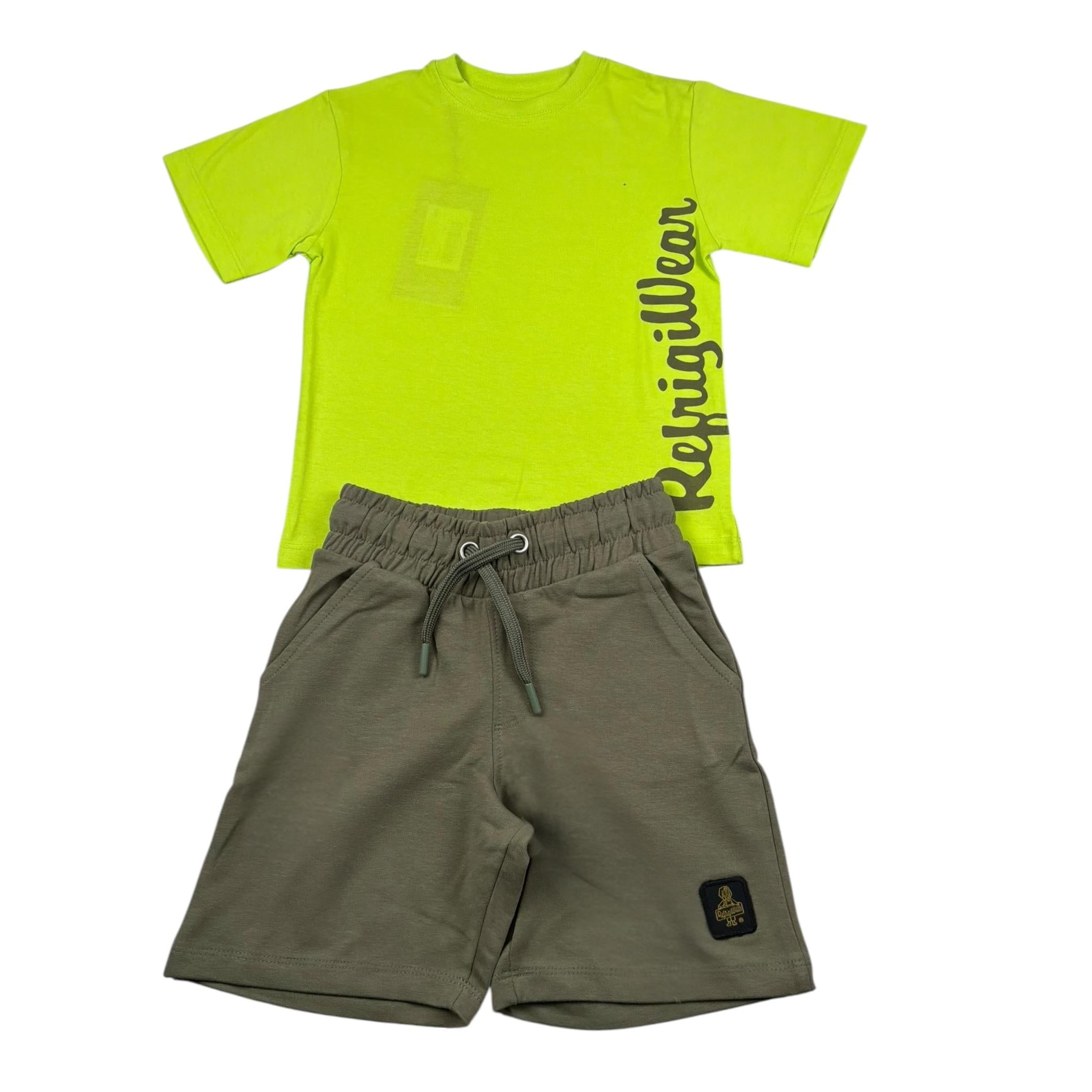 Refrigiwear Completo 2 Pezzi T-Shirt-Bermuda per Neonato R1100W25NX VERDE REFRIGIWEAR 