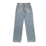 LU LU BY MISS GRANT jeans tinta unita con strappi Azzurro per Bambina LL0970 AZZURRO LU LU BY MISS GRANT 