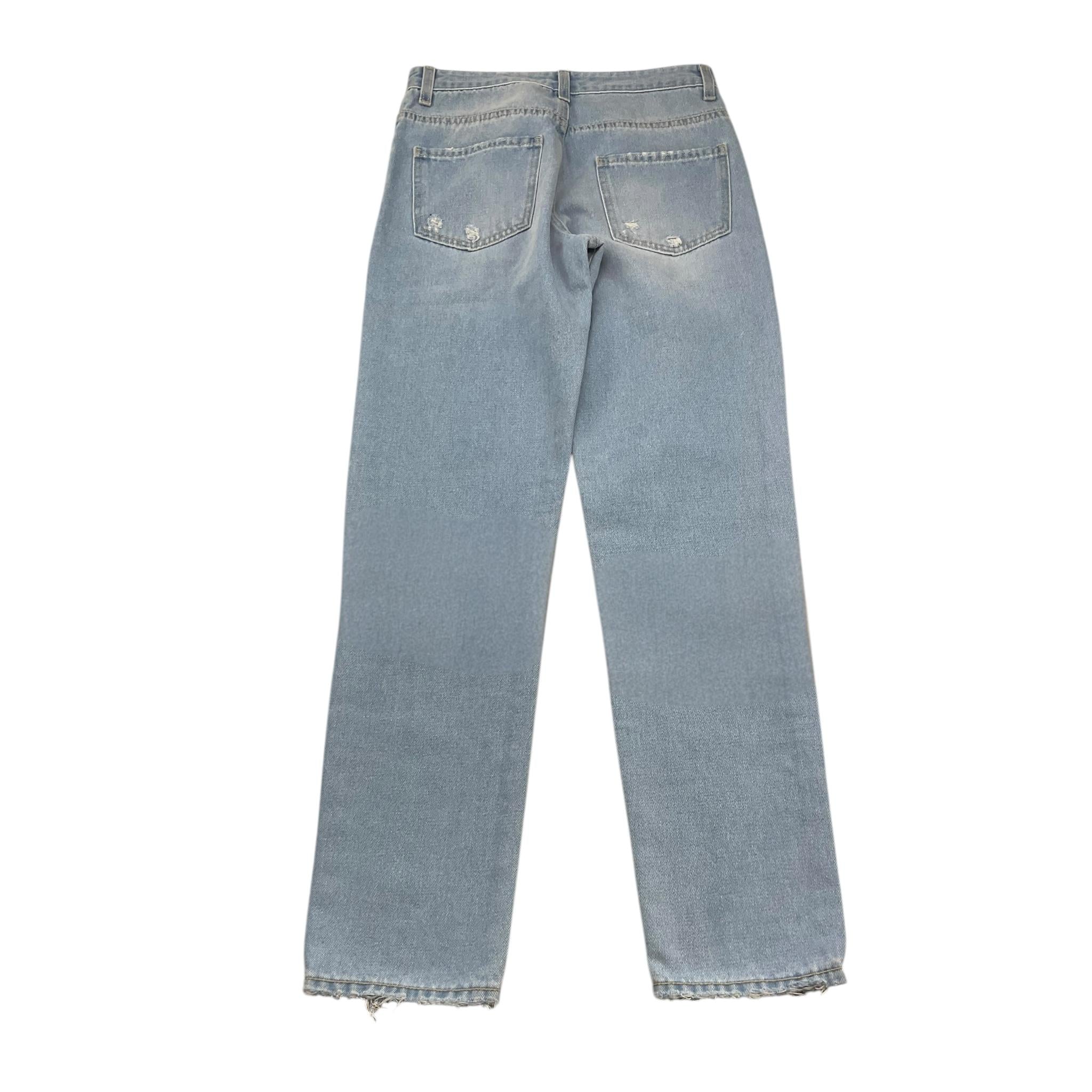 LU LU BY MISS GRANT jeans tinta unita con strappi Azzurro per Bambina LL0970 AZZURRO LU LU BY MISS GRANT 