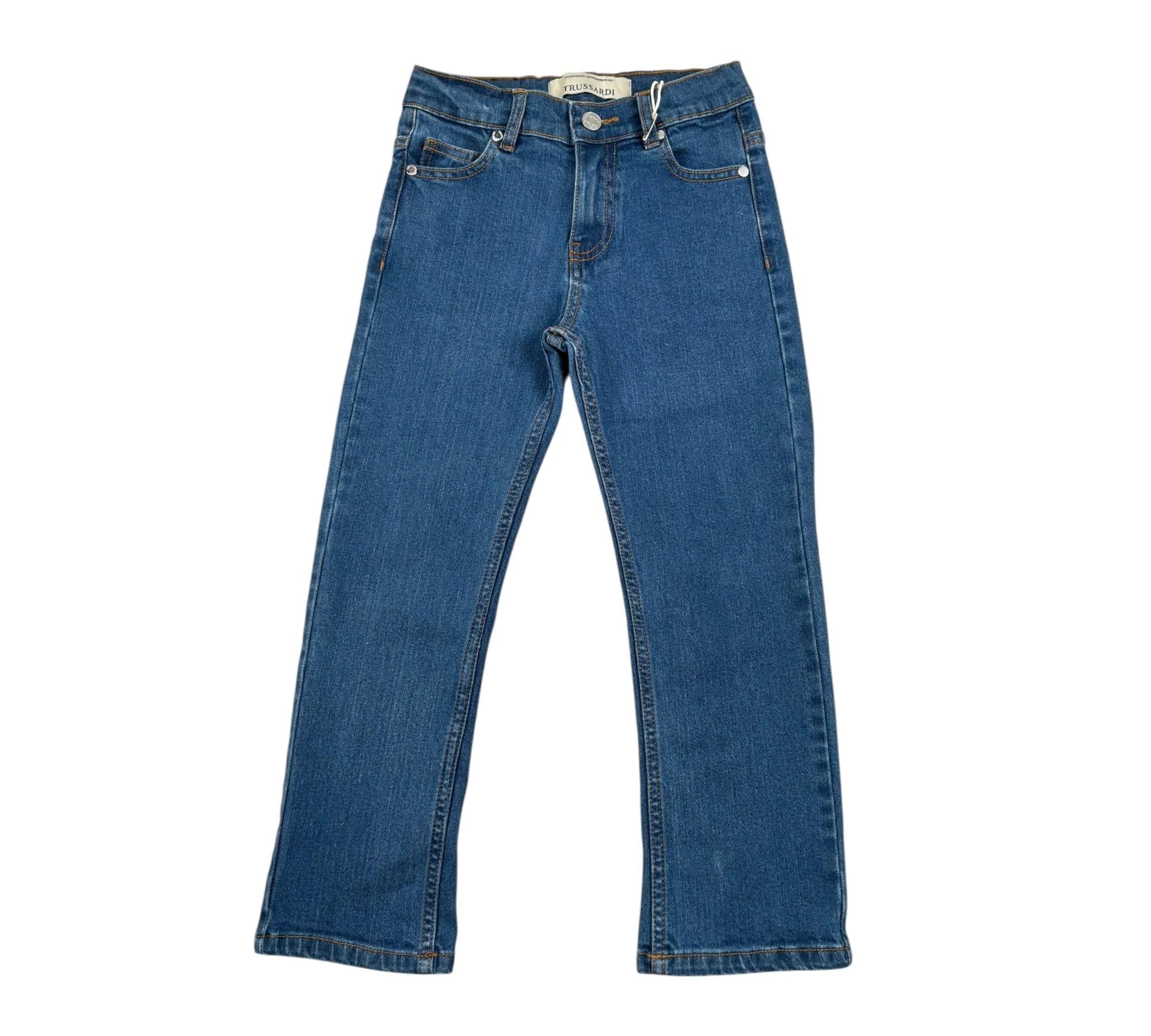 Trussardi Jeans Tinta Unita con Girovita Regolabile per Bambino TBP26121JE BLU TRUSSARDI 