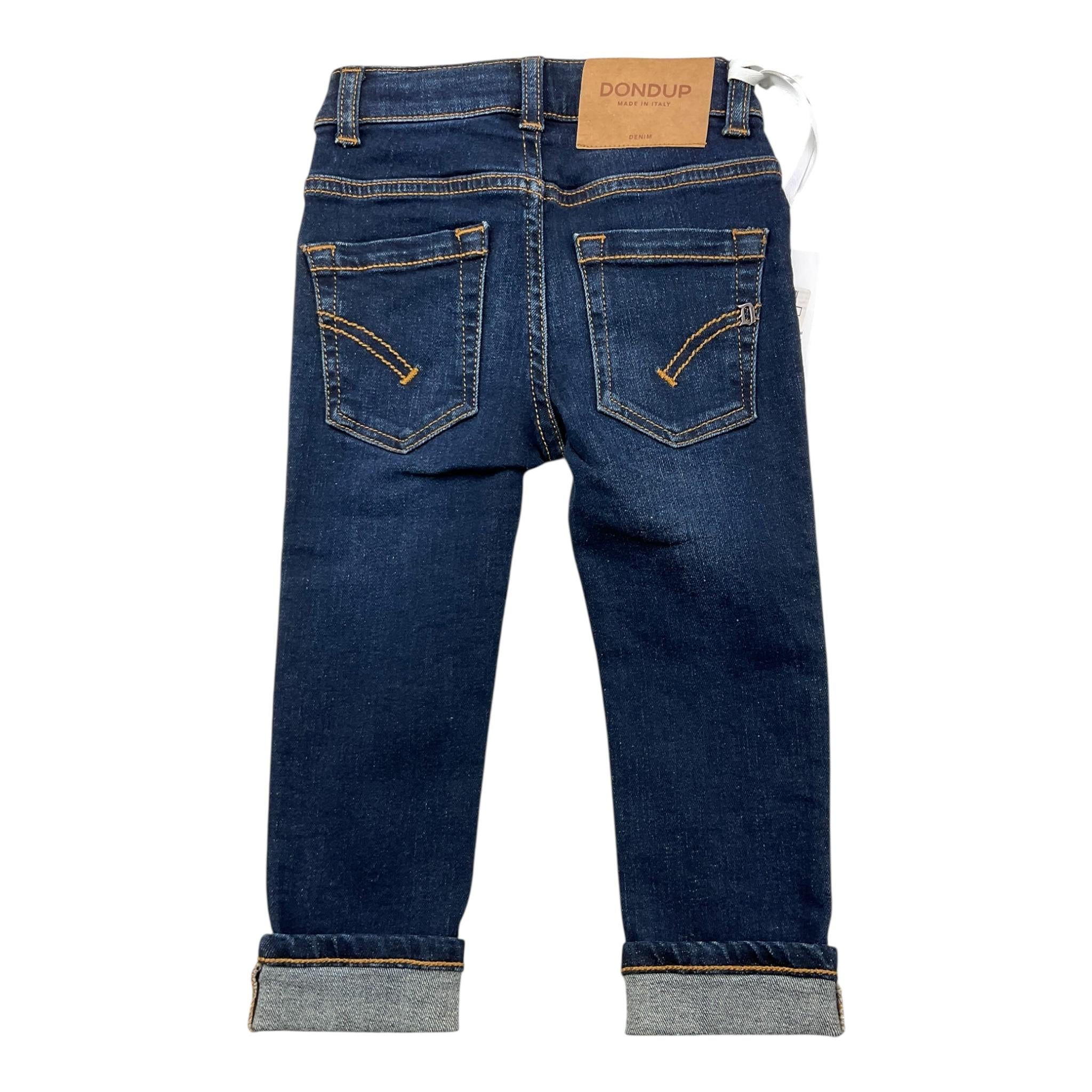 Dondup Jeans Tinta Unita 5 Tasche per Neonato DMPA023 BLU DONDUP 