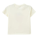Saint Barth T-Shirt Girocollo Tinta Unita con Stampa per Bambina ELLY001 BIANCO SAINT BARTH 