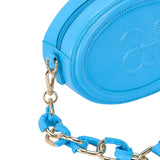 Abel & Lula Borsa Tinta Unita con Tracolla per Bambina 5457 AZZURRO ABEL & LULA 