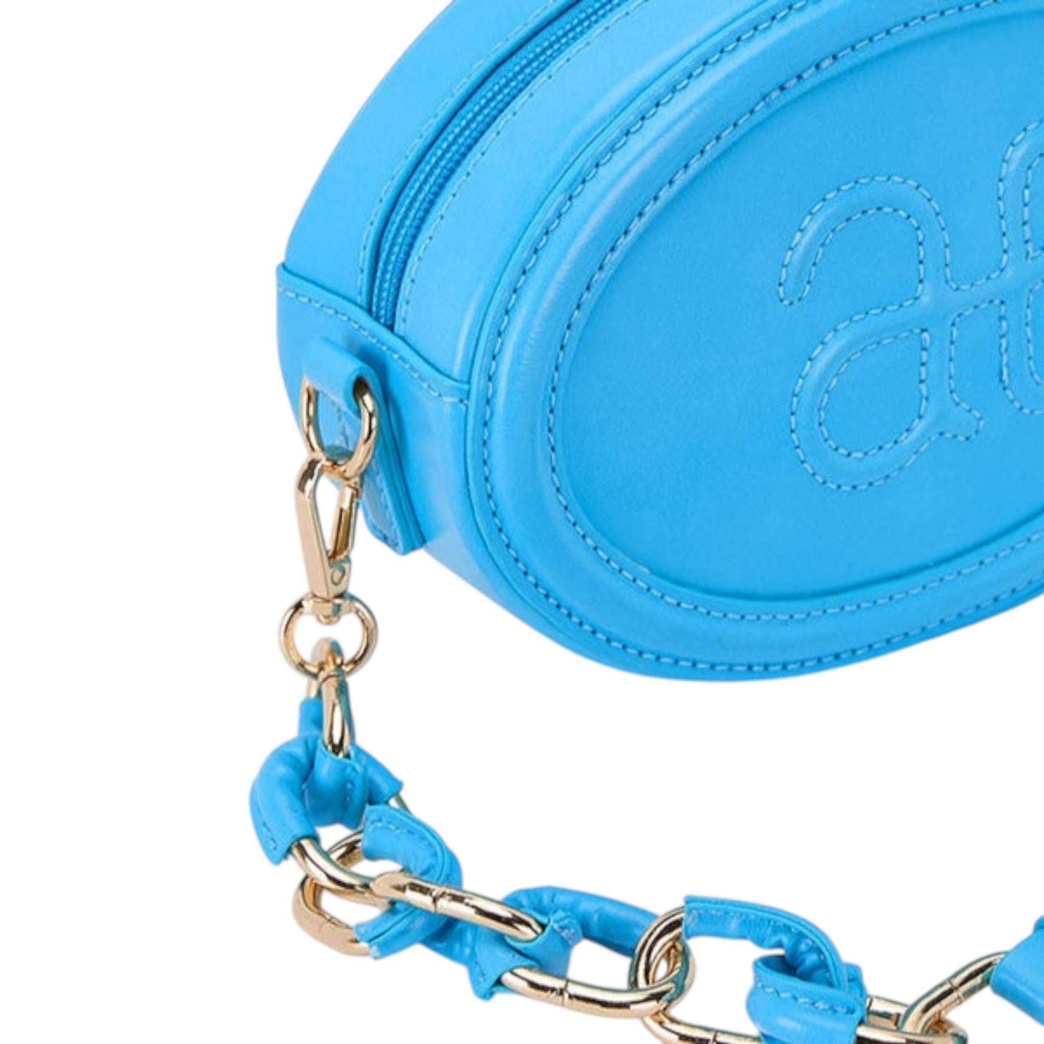 Abel & Lula Borsa Tinta Unita con Tracolla per Bambina 5457 AZZURRO ABEL & LULA 