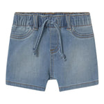 Mayoral Bermuda tinta unita In Denim con Elastico In Vita Azzurro per Neonato 1209X AZZURRO MAYORAL 