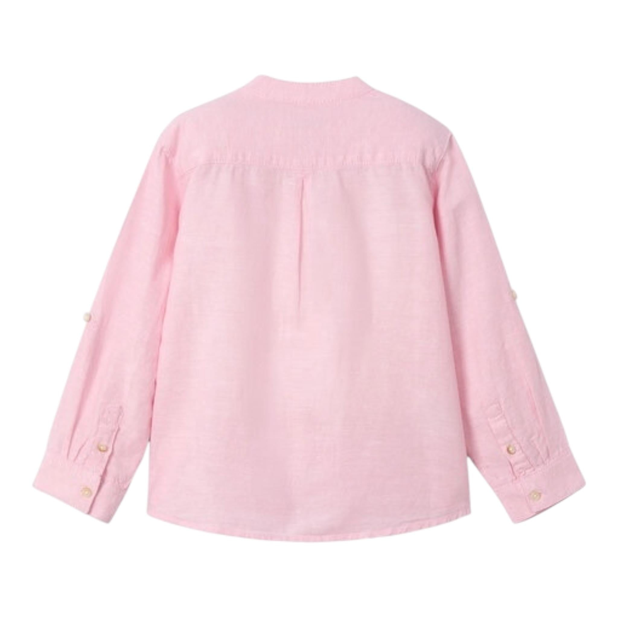 Mayoral Camicia con Colletto Coreano Tinta Unita per Bambino 3119 ROSA MAYORAL 