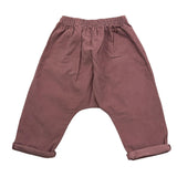 TEDDY E MINOU pantalone tinta unita con elastico in vita Viola per Neonata I24PT007V6014 VIOLA TEDDY E MINOU 