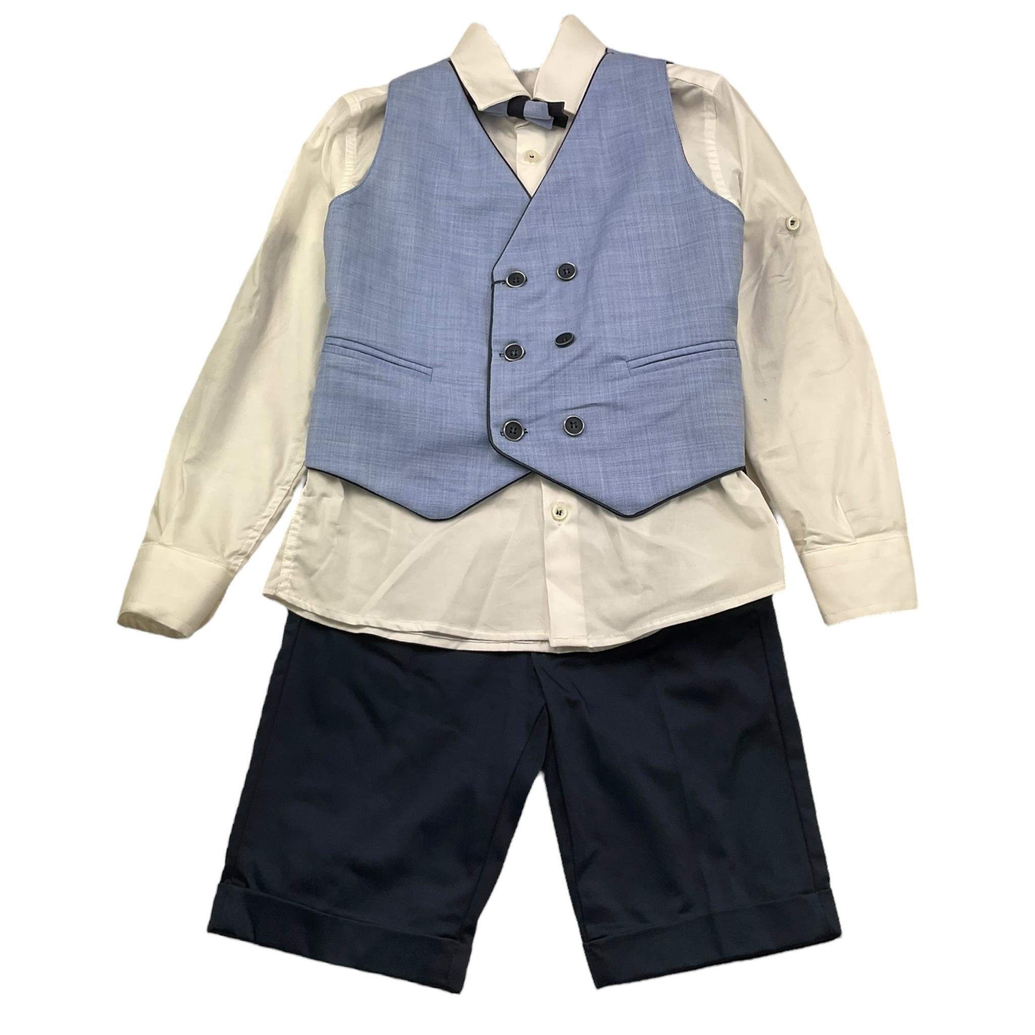 Mai'S Kids Completo 4 Pezzi Camicia-Gilet-Pantalone-Papillon per Bambino ROMEO AZZURRO MAI'S KIDS 