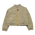 K-WAY giubbino tinta unita con zip Verde per Bambina K61348W VERDE K-WAY 