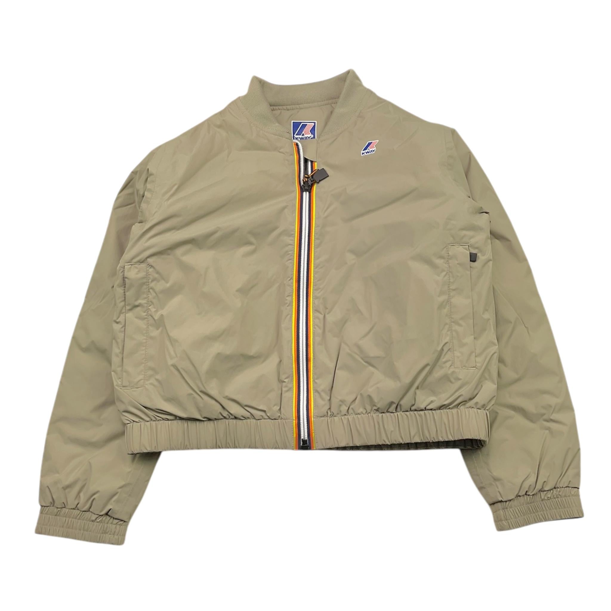 K-WAY giubbino tinta unita con zip Verde per Bambina K61348W VERDE K-WAY 