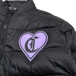 giubbino tinta unita con zip e stampa JGP26019PI NERO JUST CAVALLI 