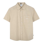 Boss Camicia Mezza Manica Tinta Unita per Bambino J52008 BEIGE BOSS 