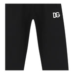 Dolce & Gabbana Pantalone Tinta Unita con Logo per Bambino L4JPGD NERO DOLCE & GABBANA 