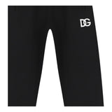 Dolce & Gabbana Pantalone Tinta Unita con Logo per Bambino L4JPGD NERO DOLCE & GABBANA 