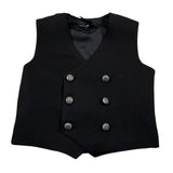 Daniele Alessandrini Gilet Tinta Unita Doppiopetto per Neonato 1296B00046 NERO DANIELE ALESSANDRINI 