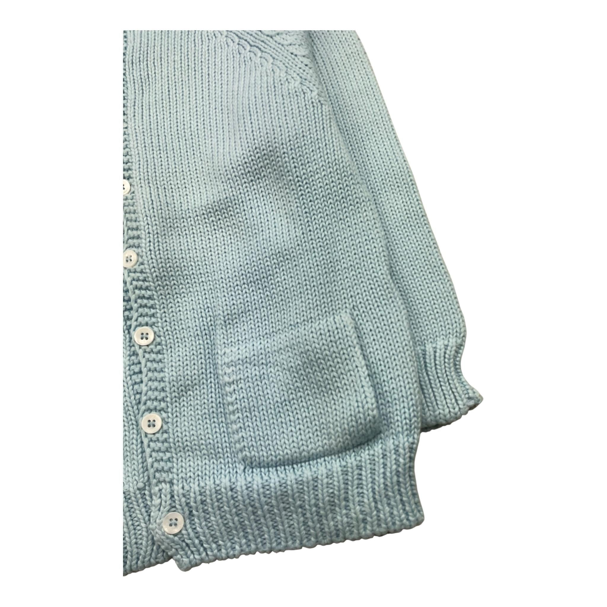 WEDOBLE cardigan tinta unita con taschini Azzurro per Neonato V2013308J AZZURRO WEDOBLE 