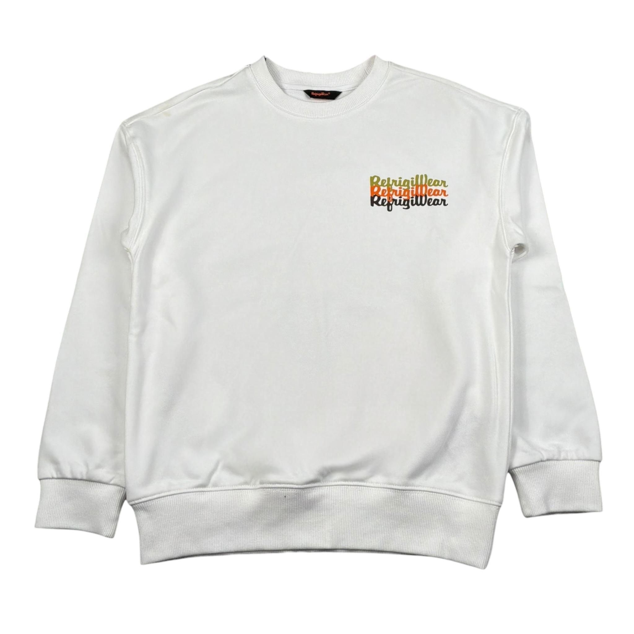 Refrigiwear Felpa Chiusa Girocollo Tinta Unita per Bambino 119WRMJS25 BIANCO REFRIGIWEAR 