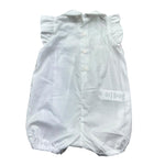 Le Bebe Pagliaccetto Mezza Manica Tinta Unita per Neonata LBG6225 BIANCO LE BEBE 