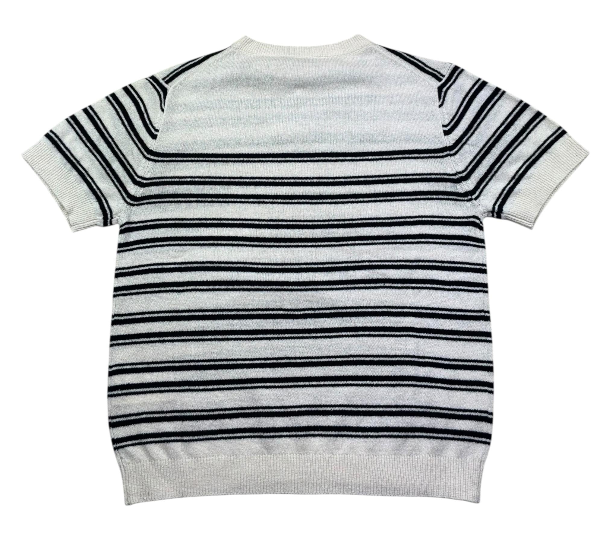 Paolo Pecora T-Shirt Girocollo Fantasia A Righe per Bambino PP4285 BIANCO PAOLO PECORA 