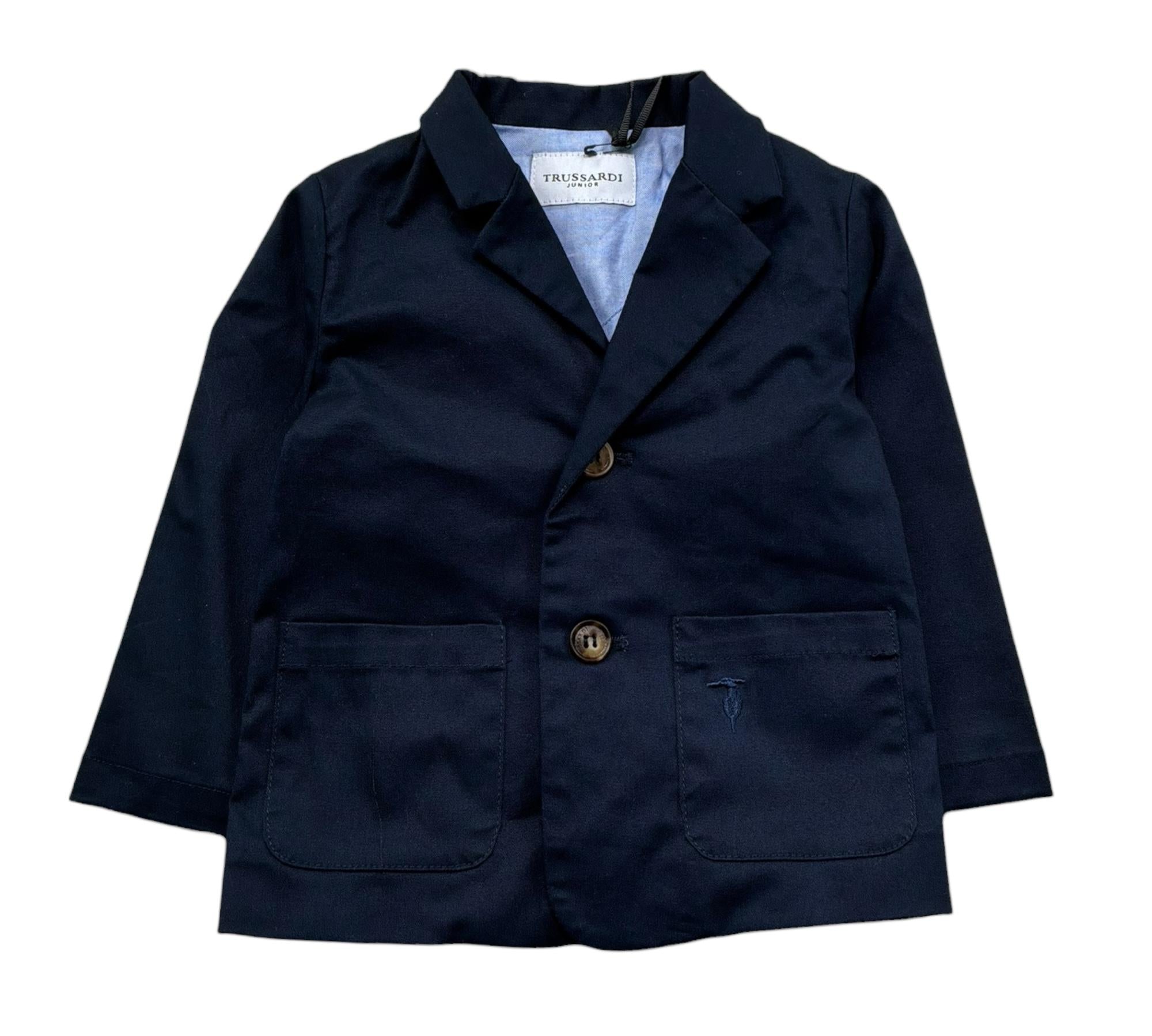 Trussardi Giacca Tinta Unita con Bottoni per Neonato TIP26144GC BLU TRUSSARDI 