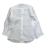 Cesare Paciotti Camicia Manica Lunga Collo Coreano Bianco per Bambino