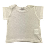 Le Bebe' T-Shirt Girocollo Tinta Unita Panna per Neonato