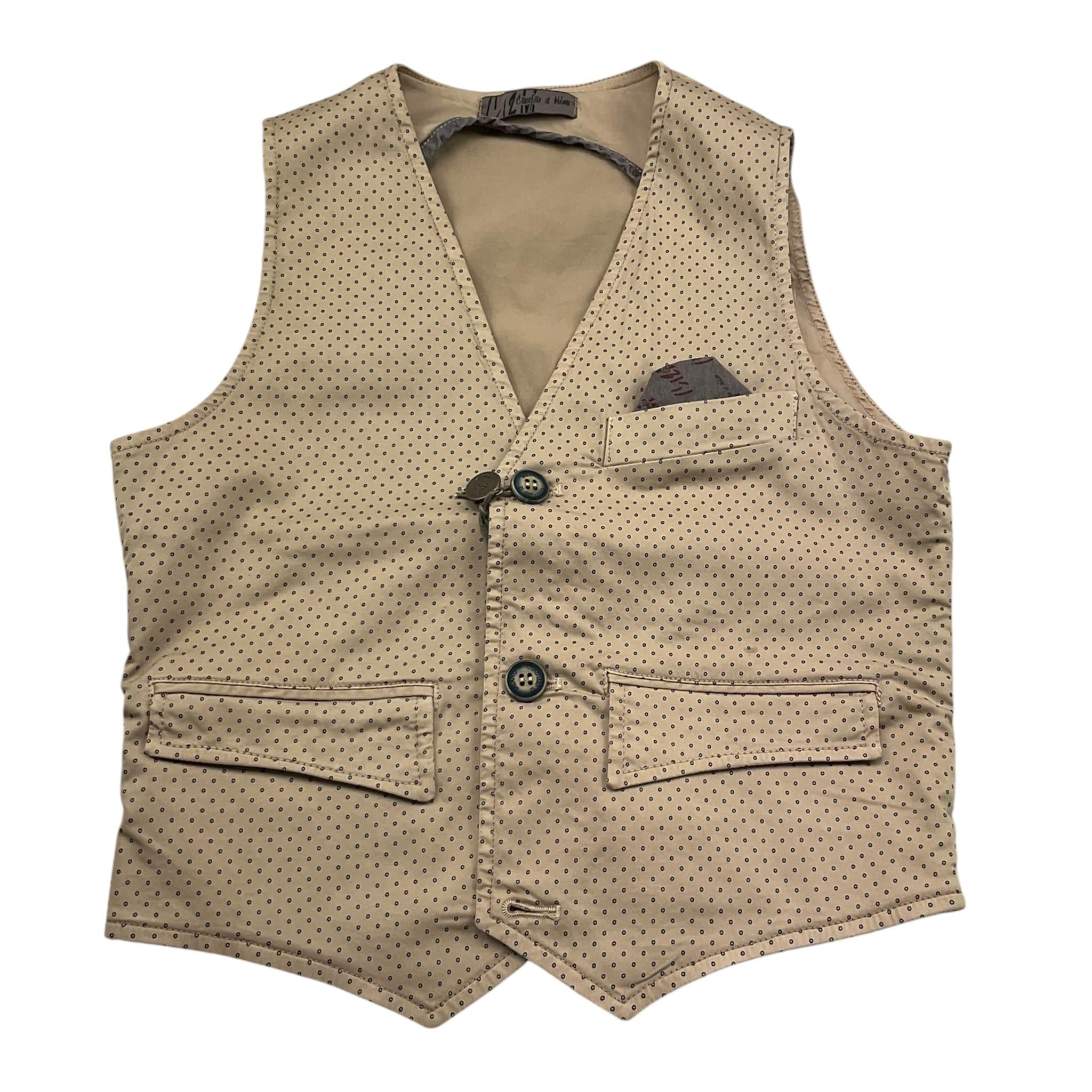 Cf12 Milano Gilet Tinta Unita con Stampe per Bambino GL9010 BEIGE CF12 MILANO 