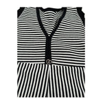 Please Tuta Intera Giromanica Fantasia A Righe per Bambina TC09071G71 BIANCO/NERO PLEASE 