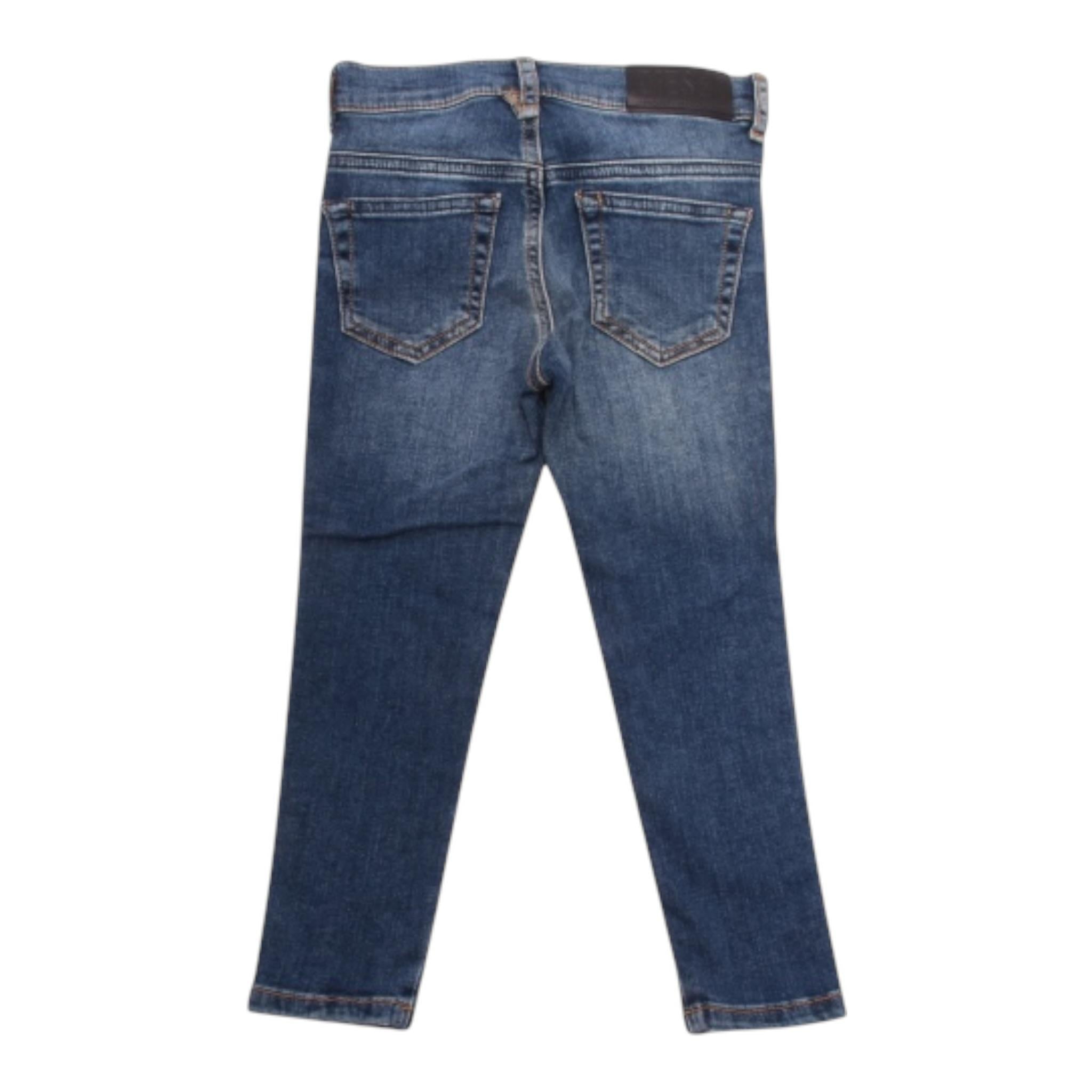 Diesel Jeans Tinta Unita con Girovita Regolabile per Bambino 00J4ZX BLU DIESEL 