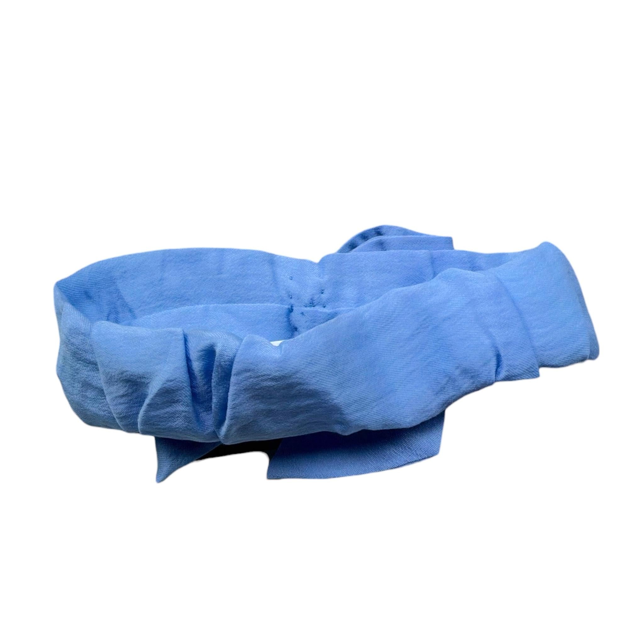 Le Bebe' Fascia Tinta Unita con Fiocco per Neonata LBG6414 AZZURRO LE BEBE' 