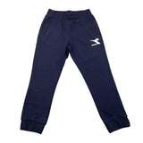 Diadora Pantalone Modello Tuta Tinta Unita con Elastico In Vita Blu per Bambino