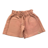 Bamboom+Babies Short Tinta Unita con Elastico In Vita Salmone per Neonata