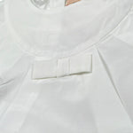 Elisabetta Franchi Abito Tinta Unita con Rouches per Neonata EGAB198X BIANCO ELISABETTA FRANCHI 