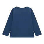 GUESS shirt girocollo tinta unita con stampa Blu per Neonato N4BI20I3Z14N BLU GUESS 