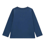 GUESS shirt girocollo tinta unita con stampa Blu per Neonato N4BI20I3Z14N BLU GUESS 