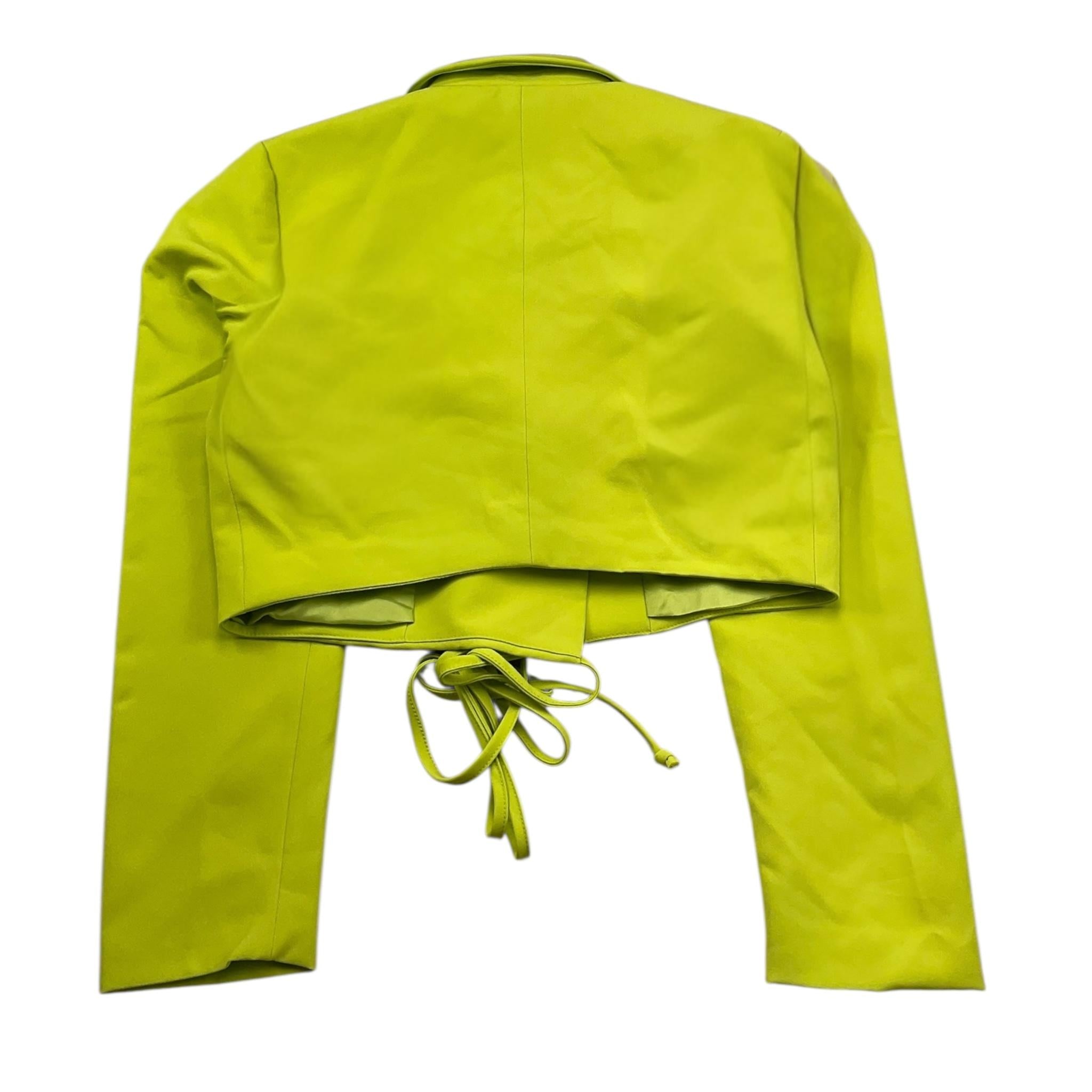 Met Giacca Modello Crop Tinta Unita per Bambina ME299 VERDE MET 