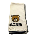 MOSCHINO coperta tinta unita cn ricamo orso Panna per Neonato MUB00E PANNA MOSCHINO 