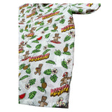 Moschino Camicia Mezza Manica Tinta Unita con Stampe per Bambino MUX01X BIANCO MOSCHINO 