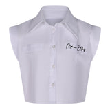 Marc Ellis Camicia Mezza Manica Tinta Unita con Logo per Bambina JMJSH01176XXX BIANCO MARC ELLIS 
